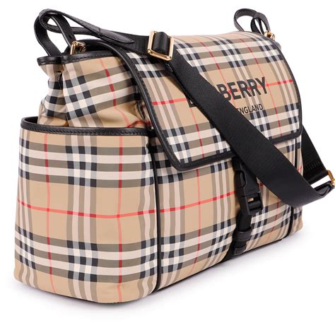 burberry vintage check diaper bag|diaper tote Burberry diaper bag.